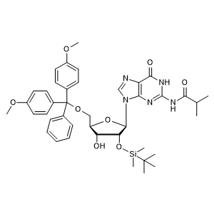 N-(9-((2R,3R,4R,5R)-5-((bis(4-Methoxyphenyl)(phenyl)methoxy)methyl)-3-((tert-butyldimethylsilyl)oxy)-4-hydroxytetrahydrofuran-2-yl)-6-oxo-6,9-dihydro-3H-purin-2-yl)isobutyramide