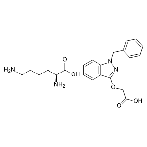 L-lysine compound with 2-((1-benzyl-1H-indazol-3-yl)oxy)acetic acid (1:1)