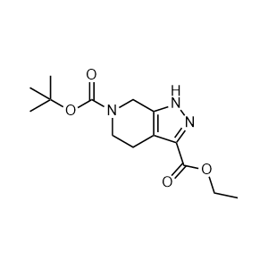 6-(tert-Butyl) 3-ethyl 1,4,5,7-tetrahydro-6H-pyrazolo[3,4-c]pyridine-3,6-dicarboxylate
