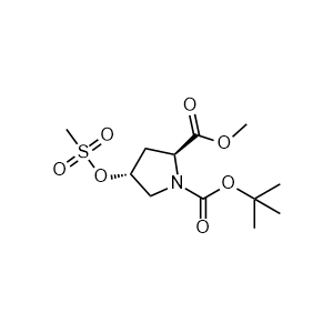 1-(tert-butyl) 2-methyl (2S,4R)-4-((methylsulfonyl)oxy)pyrrolidine-1,2-dicarboxylate