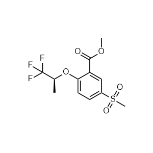 5-Methylsulfonyl-2-[((S)-2,2,2-trifluoro-1-methylethyl)oxy]benzoic acid methyl ester