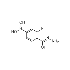 (3-fluoro-4-(hydrazinecarbonyl)phenyl)boronic acid