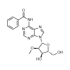 N-(9-((2R,3R,4R,5R)-4-hydroxy-5-(hydroxymethyl)-3-methoxytetrahydrofuran-2-yl)-9H-purin-6-yl)benzamide