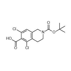 2-(tert-Butoxycarbonyl)-5,7-dichloro-1,2,3,4-tetrahydroisoquinoline-6-carboxylic acid