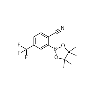 2-(4,4,5,5-Tetramethyl-1,3,2-dioxaborolan-2-yl)-4-(trifluoromethyl)benzonitrile