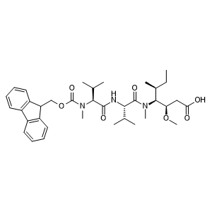 (5S,8S,11S,12R)-11-((S)-sec-butyl)-1-(9H-fluoren-9-yl)-5,8-diisopropyl-12-methoxy-4,10-dimethyl-3,6,9-trioxo-2-oxa-4,7,10-triazatetradecan-14-oic acid