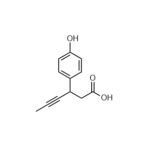 3-(4-Hydroxyphenyl)hex-4-ynoic acid