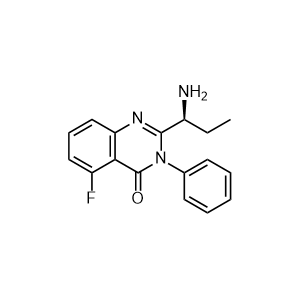 (S)-2-(1-aminopropyl)-5-fluoro-3-phenylquinazolin-4(3H)-one