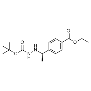 (R)-tert-butyl 2-(1-(4-(ethoxycarbonyl)phenyl)ethyl)hydrazinecarboxylate