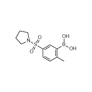 (2-methyl-5-(pyrrolidin-1-ylsulfonyl)phenyl)boronic acid