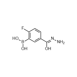 (2-fluoro-5-(hydrazinecarbonyl)phenyl)boronic acid