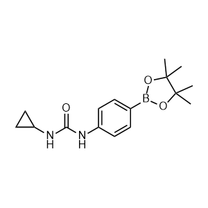 1-Cyclopropyl-3-(4-(4,4,5,5-tetramethyl-1,3,2-dioxaborolan-2-yl)phenyl)urea