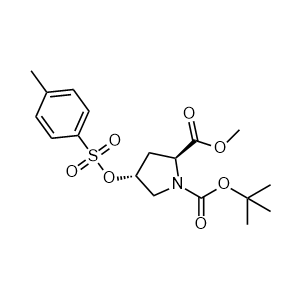 1-(tert-butyl) 2-methyl (2S,4R)-4-(tosyloxy)pyrrolidine-1,2-dicarboxylate