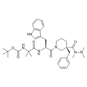 tert-Butyl (1-(((S)-1-((R)-3-benzyl-3-(1,2,2-trimethylhydrazinecarbonyl)piperidin-1-yl)-3-(1H-indol-3-yl)-1-oxopropan-2-yl)amino)-2-methyl-1-oxopropan-2-yl)carbamate