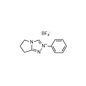 6,7-Dihydro-2-phenyl-5H-pyrrolo[2,1-c]-1,2,4-triazolium tetrafluoroborate