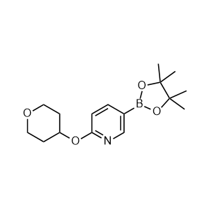 2-((tetrahydro-2H-pyran-4-yl)oxy)-5-(4,4,5,5-tetramethyl-1,3,2-dioxaborolan-2-yl)pyridine