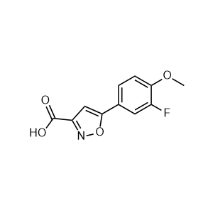 5-(3-Fluoro-4-methoxyphenyl)isoxazole-3-carboxylic acid