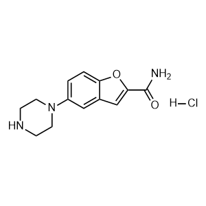 5-(Piperazin-1-yl)benzofuran-2-carboxamide hydrochloride