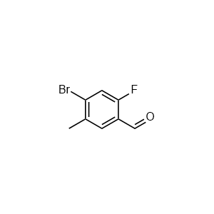 4-bromo-2-fluoro-5-methylbenzaldehyde