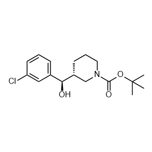 tert-Butyl (R)-3-((R)-(3-chlorophenyl)(hydroxy)methyl)piperidine-1-carboxylate