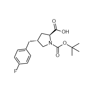 (2S,4R)-1-(tert-butoxycarbonyl)-4-(4-fluorobenzyl)pyrrolidine-2-carboxylic acid