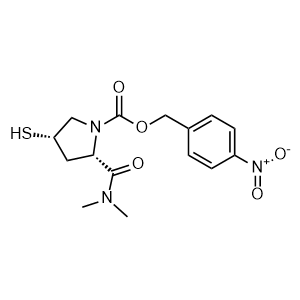 4-Nitrobenzyl (2S,4S)-2-(Dimethylcarbamoyl)-4-mercapto-1-pyrrolidinecarboxylate