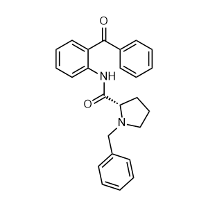 (S)-N-(2-benzoylphenyl)-1-benzylpyrrolidine-2-carboxamide